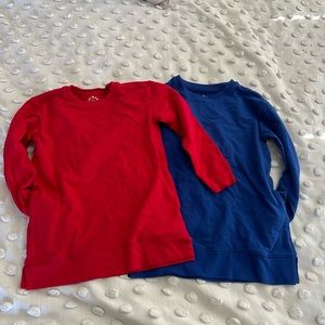 2 lot. Primary Tunics (with pocket) size 6-7